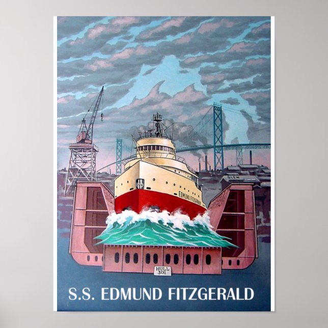 POSTER S.S. EDMUND FITZGERALD (Frente)