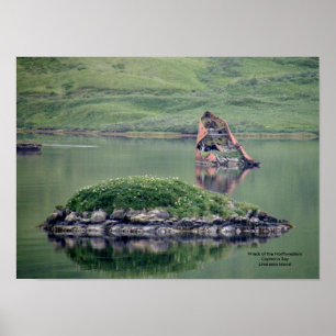 Poster S. S. Northwestern, WWII Sunken Ship