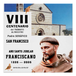 Pôster Sa Francisco de Assisi Glossy Poster