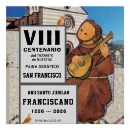Pôster Sa  Francisco de Assisi Glossy Poster