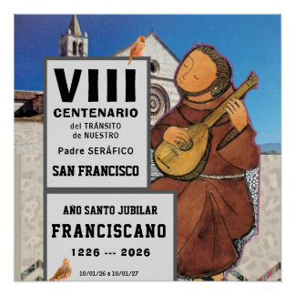 Pôster Sa Francisco de Assisi Glossy Poster