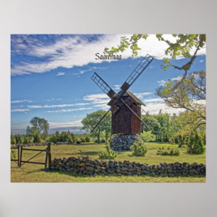 Poster Saaremaa, Ilha da Estônia,