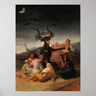 Poster Sabá de bruxas por Francisco de Goya