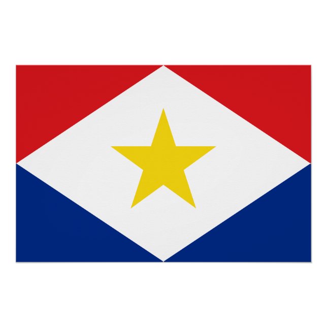 Pôster Saba Flag (Frente)