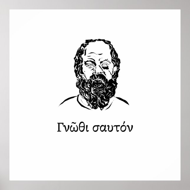 Poster Sabedoria de Sócrates (Frente)