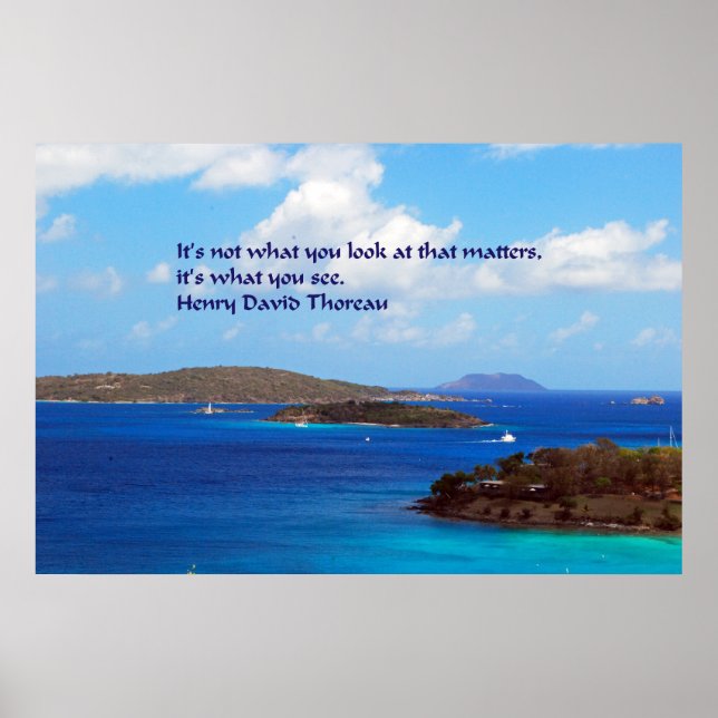 Pôster Sabedoria de Thoreau (Frente)