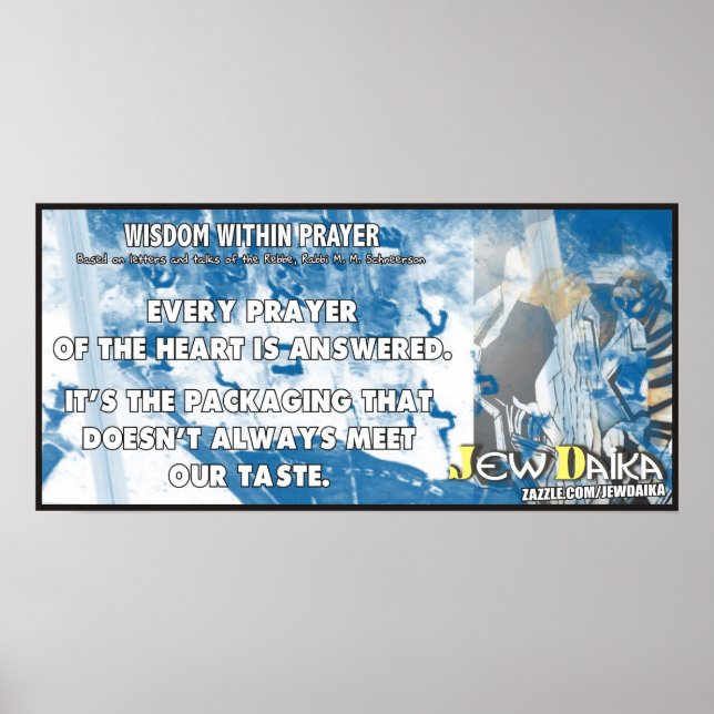 Pôster Sabedoria dentro da Oração (Frente)