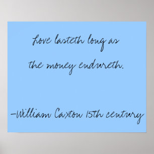 Pôster Sabedoria do 15 século - Amor