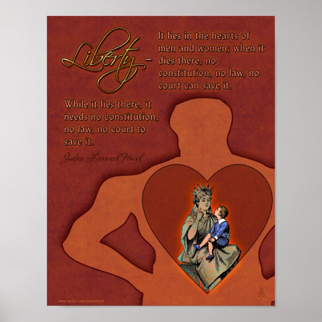 Pôster Sabedoria Judicial - Mão sobre a Liberdade (v2) (Frente)