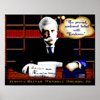 Pôster Sabedoria Judiciária - Holmes sobre Provas (v2)