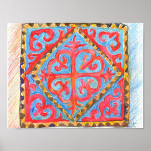 Pôster Sabedoria nômada. Arte tradicional da Ásia Central