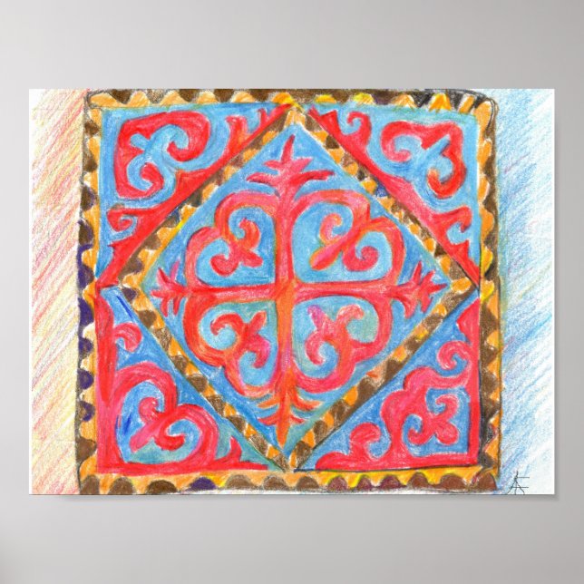 Pôster Sabedoria nômada. Arte tradicional da Ásia Central (Frente)