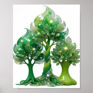 Poster SABEDORIA VERDE Verde Crespado