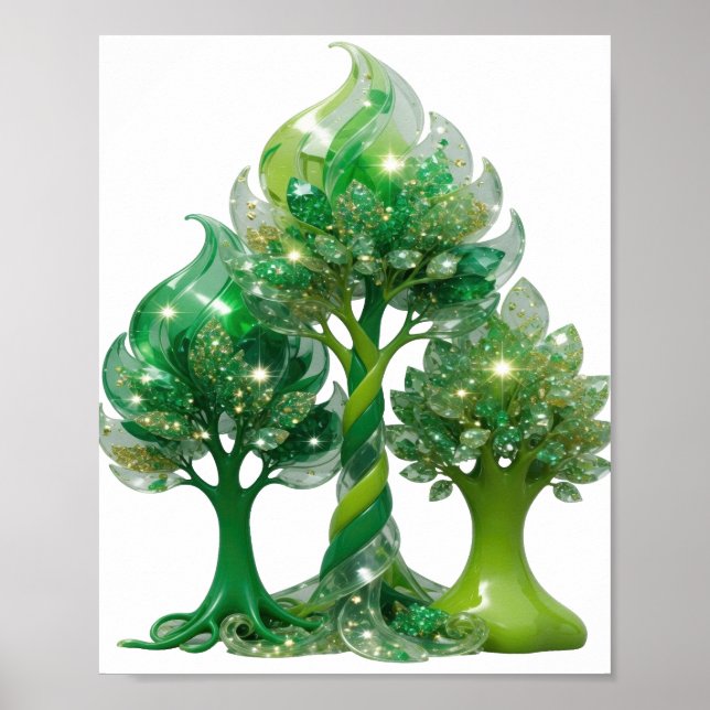 Poster SABEDORIA VERDE Verde Crespado (Frente)