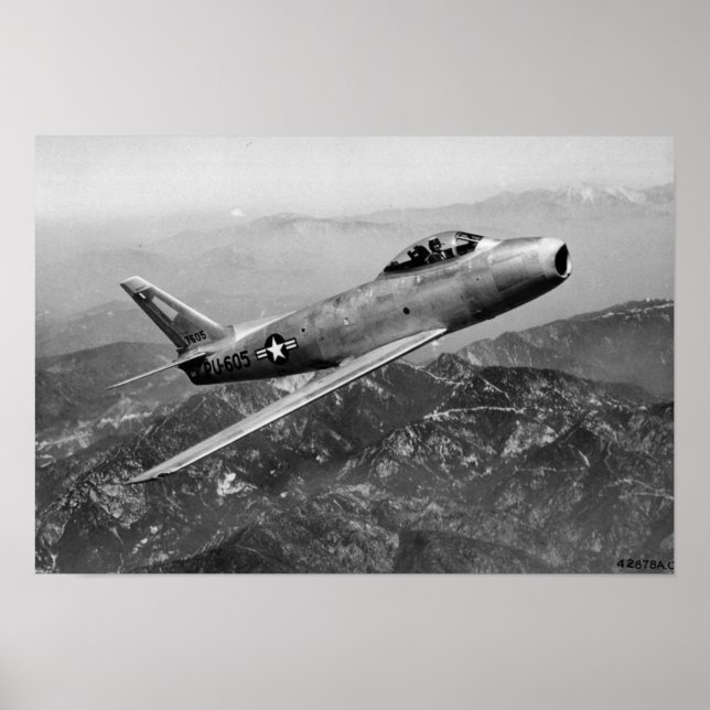 Poster Saber F-86A (Frente)