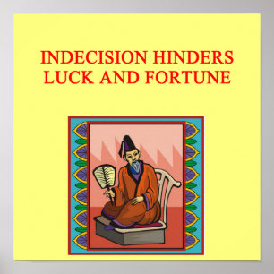 Pôster sábia provérbio chinês