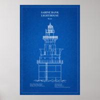 Sabine Bank Lighthouse - Texas - AD