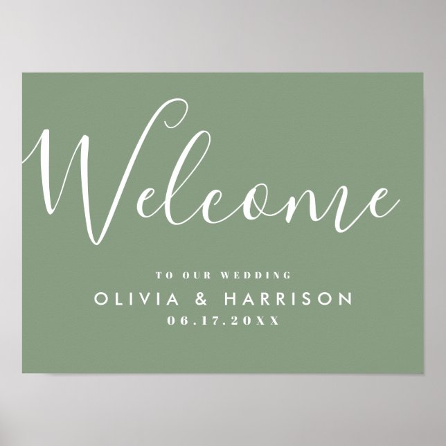 Poster Sábio Elegante Sábio de Boas-vindas do Casamento V (Frente)