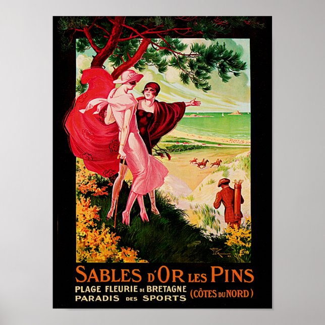 Poster Sables d'Or Les Pins (Frente)