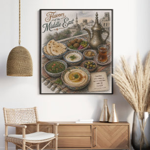 Poster Sabores do Oriente Médio Culinário