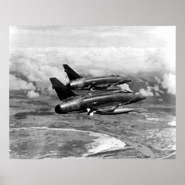 Poster Sabre F-100 super (Frente)