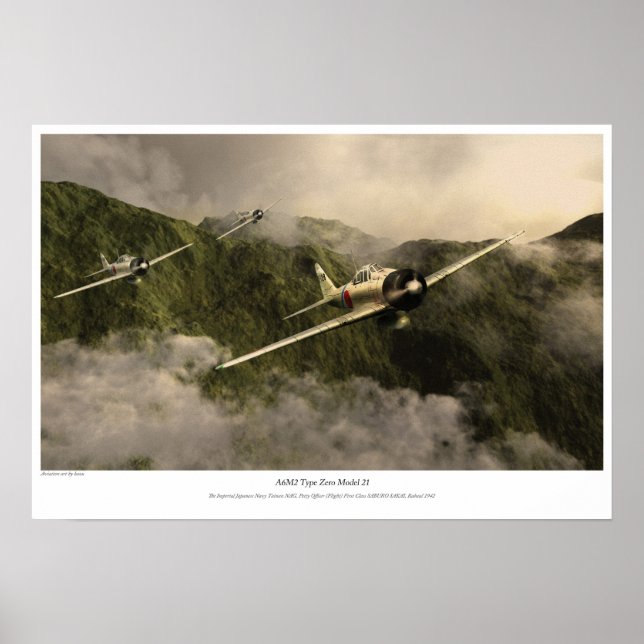 Pôster "Saburo Sakai" (Frente)