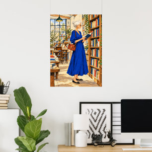Poster Saca de compras para amantes de livros A Lifetime 