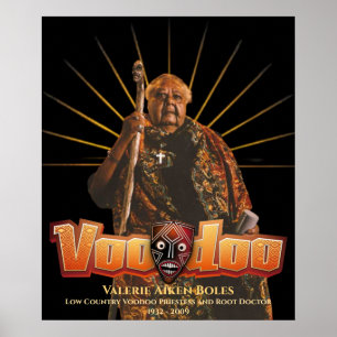 Poster Sacerdotisa do Vodu do Low Country Valerie A Boles