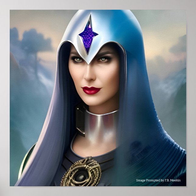 Poster Sacerdotisa Futurista (Frente)