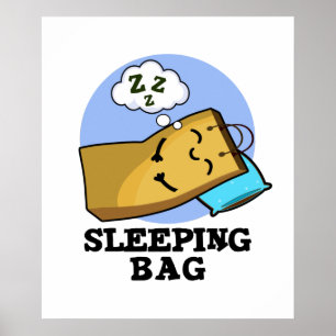 Poster Saco de dormir Papel Engraçado Saco