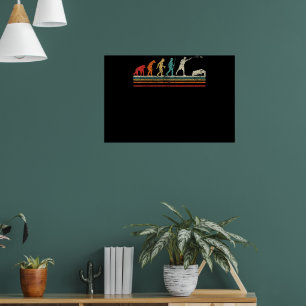 Poster Sacos de Feijão Cornhole Evolução Retro Divertida