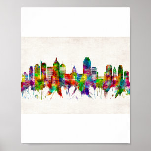Poster Sacramento California Skyline