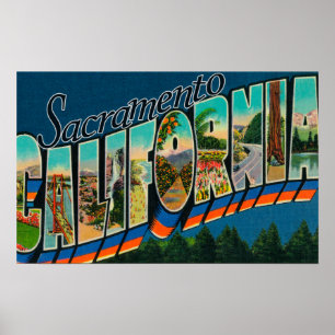 Pôster Sacramento, cenas da letra de CaliforniaLarge