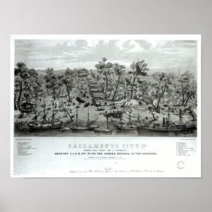 Pôster Sacramento City, California