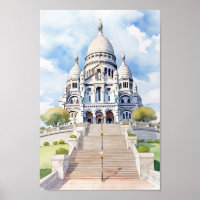 Sacre Coeur Basilica Paris Famoso Viagem