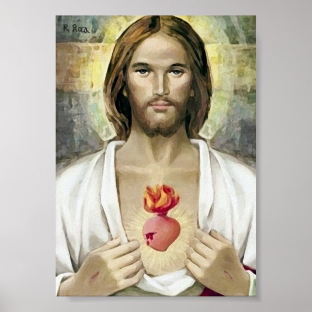 Pôster Sacré-Coeur de Jésus. (Frente)