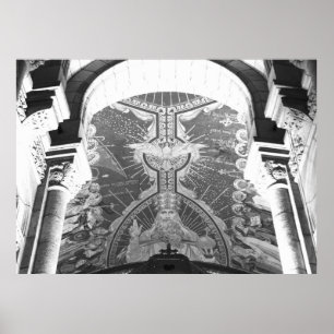 Poster Sacré-Coeur Espírito Santo Apsis Christusmosaik Mo