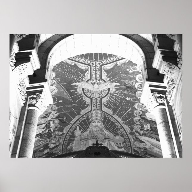 Poster Sacré-Coeur Espírito Santo Apsis Christusmosaik Mo (Frente)