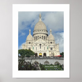 Poster Sacre Coeur, Montmartre, Paris, França