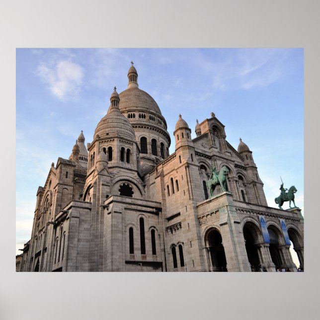 Pôster Sacre Coeur Sacred Heart Basilica Paris França (Frente)