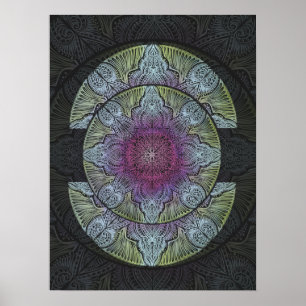 Pôster Sacred Bloom Mandala