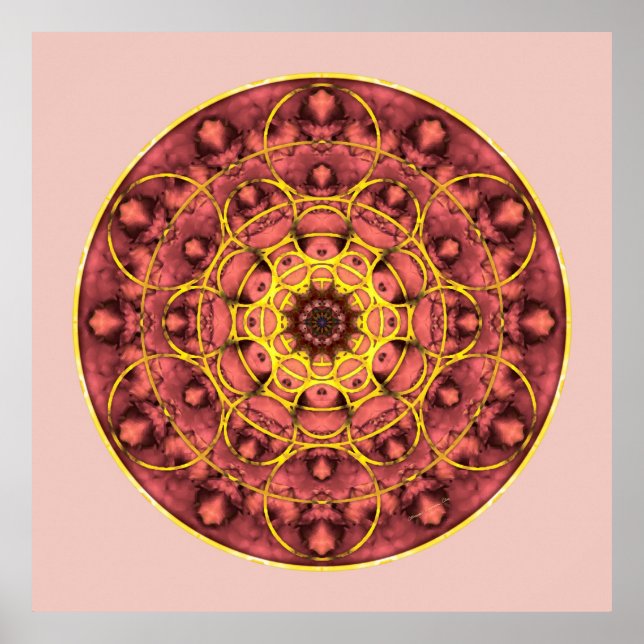 Pôster Sacred Geometry Mandala 4 (Frente)