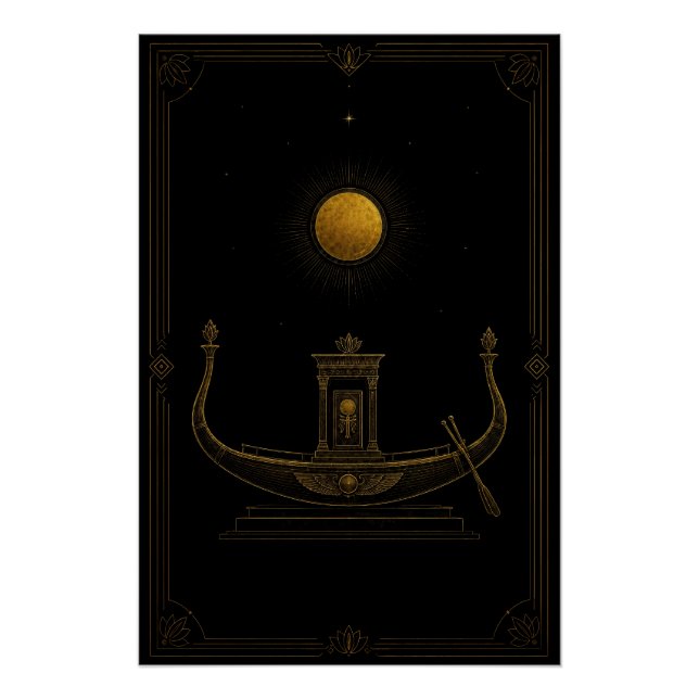 Pôster Sacred Solar Barque Beneath the Sun Poster (Frente)
