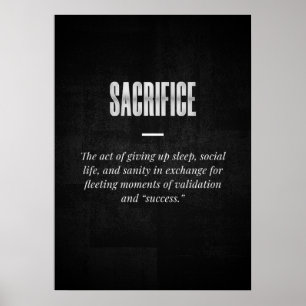Poster Sacrifício