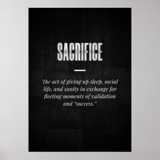 Poster Sacrifício