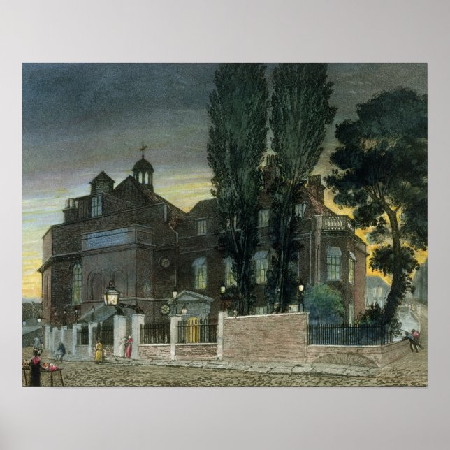 Poster Sadler's Wells, 1826 (gravação colorida) (Frente)