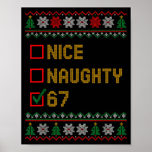 Poster Safado Bonito 6 7 Meme Engraçado Cerebrota Natal F