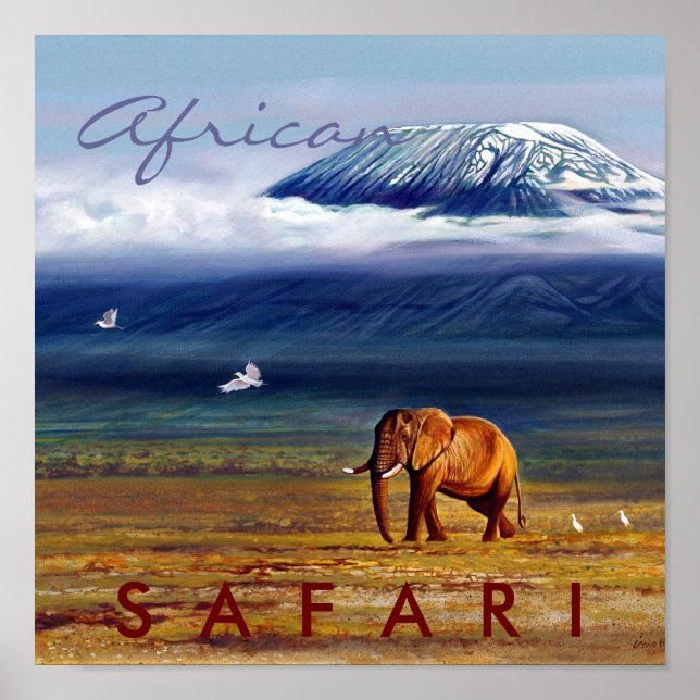 Poster Safari Africano (Frente)