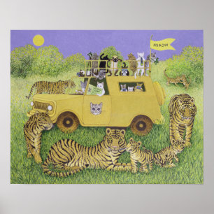 Poster Safari do gato