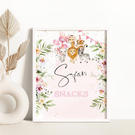 Poster Safari saboreia comida de aniversário